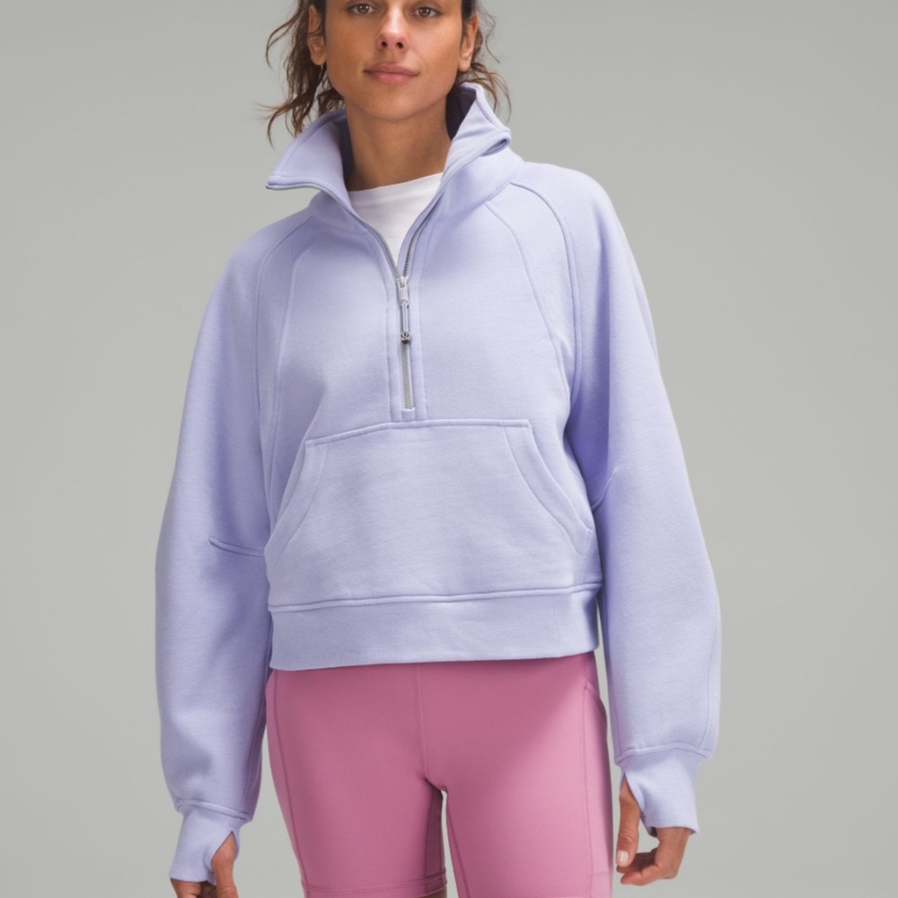 Lululemon Lilac Smoke Scuba Half Zip
